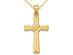 14K Yellow Gold Cross Pendant Necklace with Chain