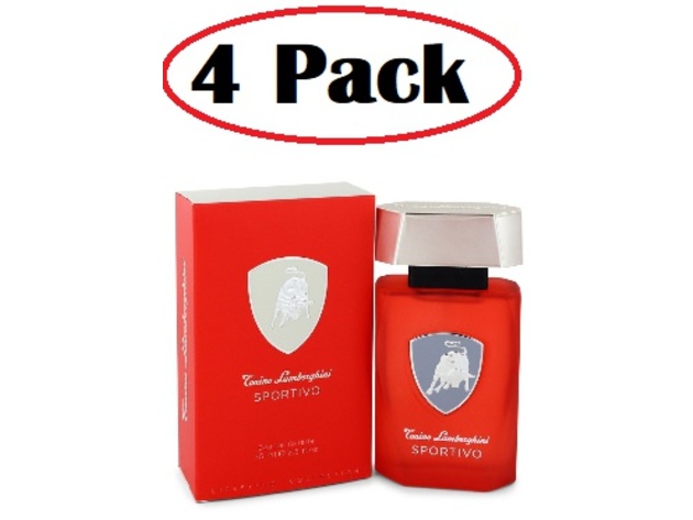 4 Pack of Lamborghini Sportivo by Tonino Lamborghini Eau De