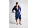 DudeRobe Luxury Men's Hooded Bathrobe Black Large/XL