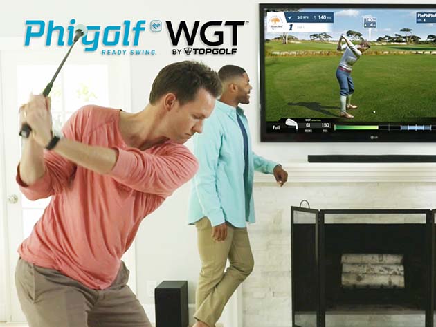 PhiGolf: Mobile & Home Smart Golf Simulator with Swing Stick + $20 Store Credit