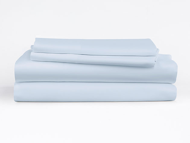 4-Piece Luxury 100% Rayon Bamboo Sheet Set // Aqua (King)