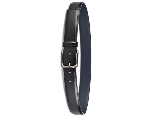 Penguin Original Men's Burnished Bird Leather Belt Black Size 36 Regular