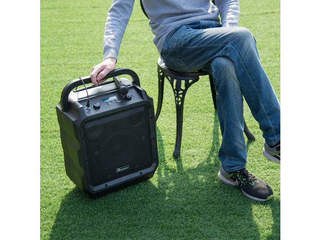 Suono Portable 8" PA System Rechargeable Battery 300W RMS Power Active Speaker - Black
