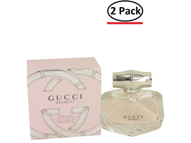 Gucci Bamboo by Gucci Eau De Toilette Spray 2.5 oz for Women (Package of 2)