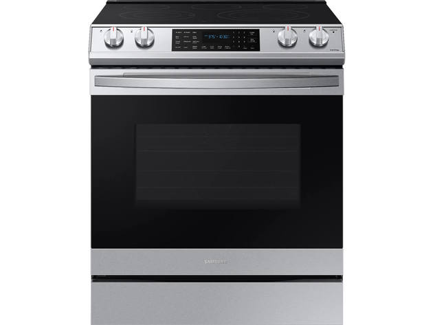 Samsung NE63T8511SS 6.3 cu. ft. Front Control Slide-in Electric Range with Air Fry & Wi-Fi