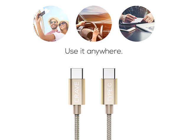 Crave USB-C to USB-C Cable