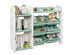 Costway Kids Toy Storage Organizer w/Bins & Multi-Layer Shelf for Bedroom Playroom Green\Blue - Green