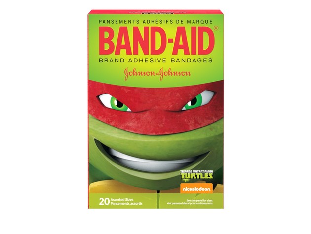 Band-Aid Nickelodeon Teenage Mutant Ninja Turtles Assorted Sizes Bandages, 20 Count