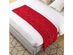 Rosa Chenille Diamond Cable Throw (Red)