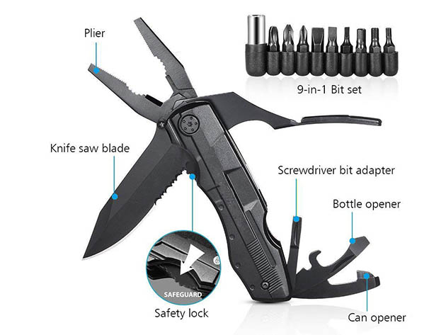 5-in-1 Multi-Tool with Screwdriver Bits