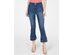 INC International Concepts Women's Double-Ruffle Hem Curvy Ankle Jeans Blue Size 0