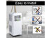 Costway 12000BTU Electric Portable Air Cooler Dehumidify Cool Fan W/ Remote Control - White