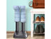 Costway Electric Shoe Dryer Mighty Boot Warmer Glove Dryer Prevent Odor Mold & Bacteria Mixed Black & Grey
