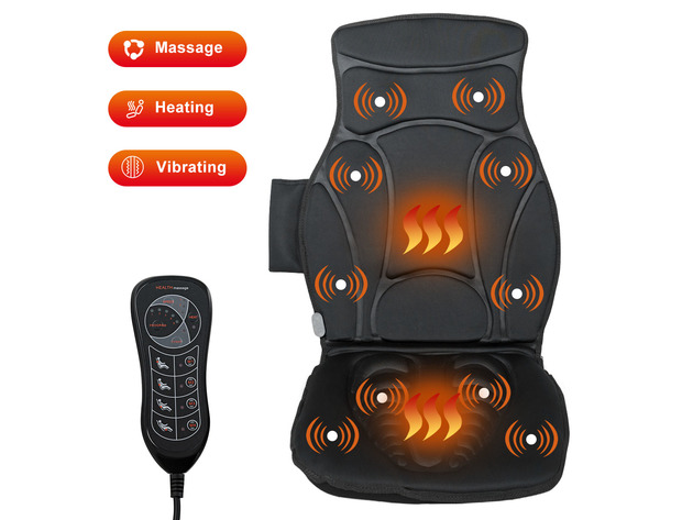 Costway Vibration Massage Seat Cushion Car 10 Vibration Motors Seat ...