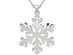 Sterling Silver Snowflake Charm Pendant Necklace with Chain