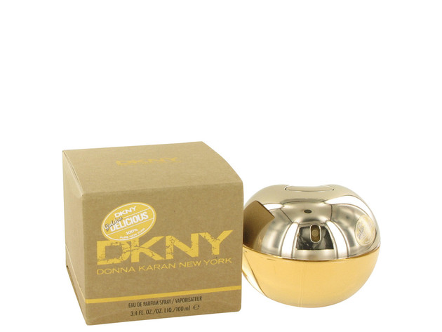 3 Pack Golden Delicious DKNY by Donna Karan Eau De Parfum Spray 3.4 oz for Women