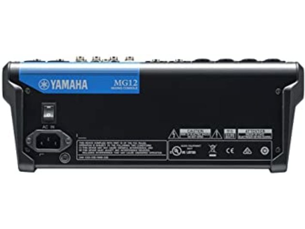 Yamaha MG12 Compressors Allow Easy Control 4-Bus Mixer, 12-input - MultiColored (Refurbished, No Retail Box)