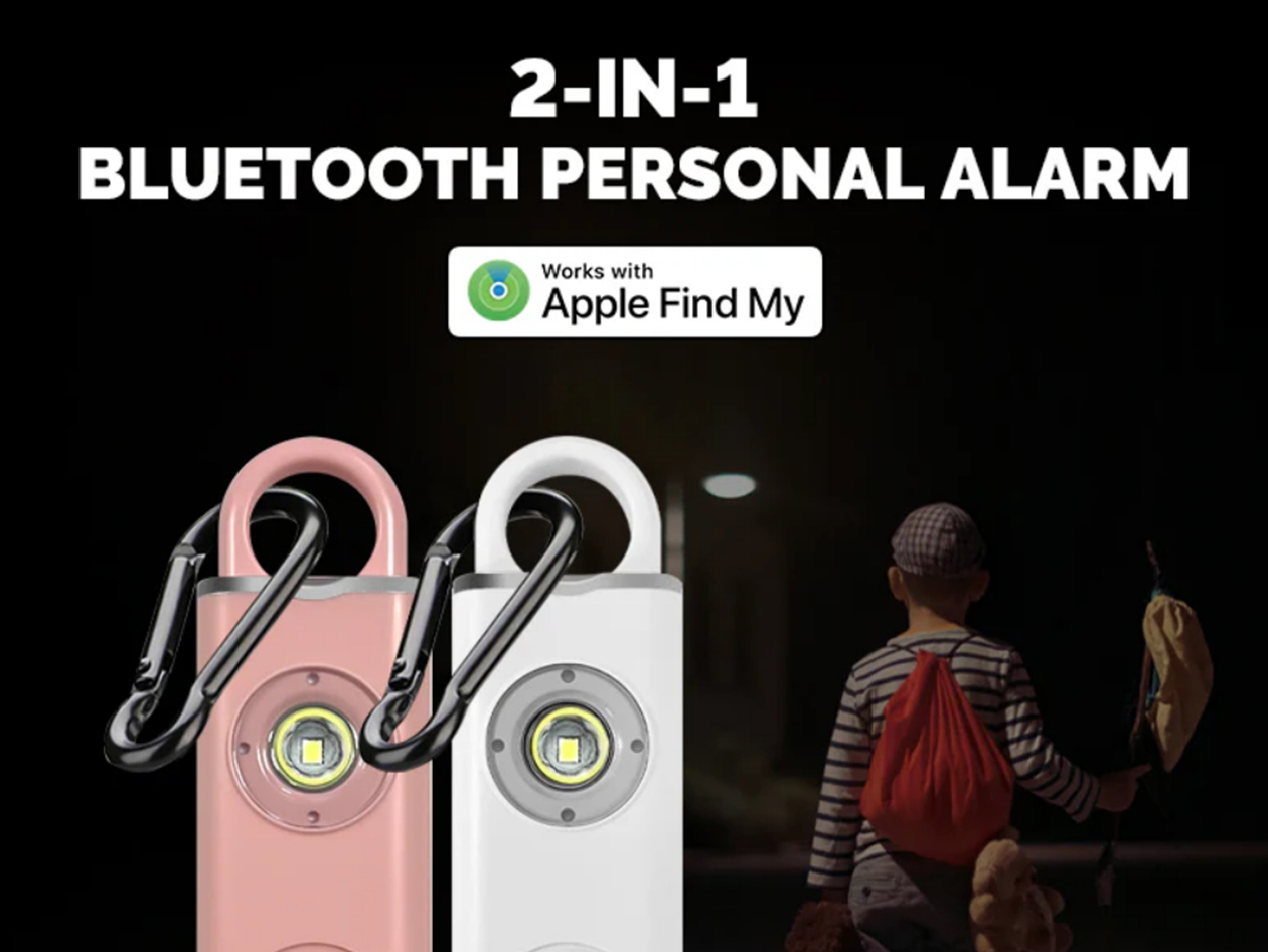2-in-1 Personal Safety Alarm with Apple Find My Smart Tracking
