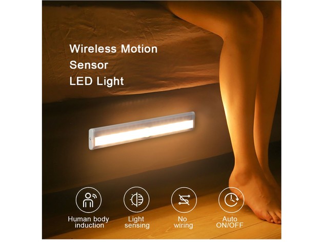 3-Pack LED USB Rechargeable Wireless Sensor Light with Remote