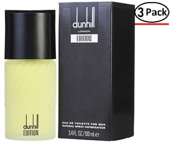 Dunhill Edition By Alfred Dunhill Edt Spray 3.4 Oz For Men (Package Of 3)