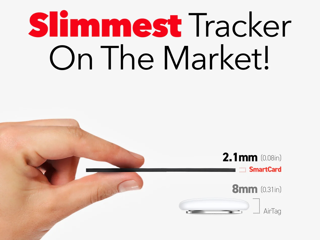 KeySmart® SmartCard v2 - Works With Apple Find My | Wireless Charging