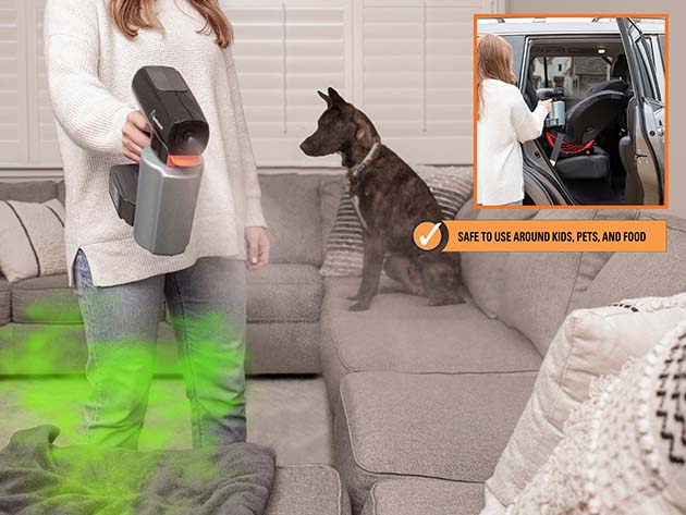 San-Assure Electrostatic Handheld Sprayer with EPA-Registered Disinfectant Solution