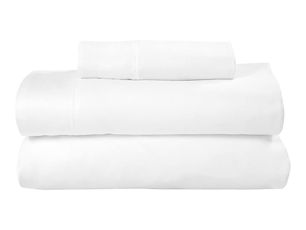 Silvadur Ultra-Soft 300 Thread Count Cotton Sheet Set (White/King)