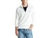 Polo Ralph Lauren Men's Textured Quarter-Zip Sweater White Size Medium