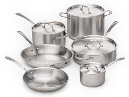 Kitchara Premium 5-Ply Fully Clad Stainless Steel 10-Piece Cookware Set