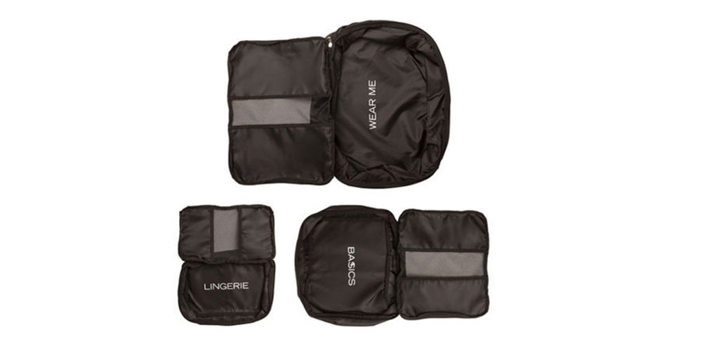 Joyus Exclusive Packing Cubes in Black: Set of 3