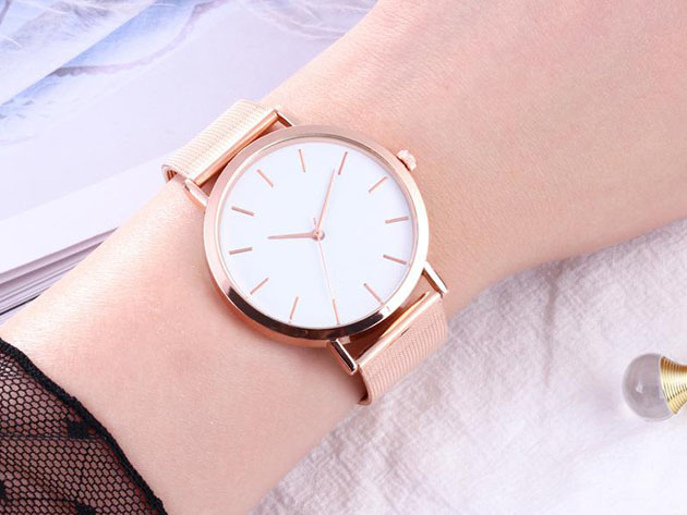 Classic Luxury Rose Gold Watch