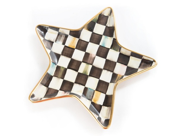 MacKenzie-Childs Courtly Check Star Plate