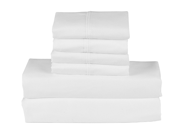 Bamboo Smart Pocket Sheets (White/Full/6-Piece)