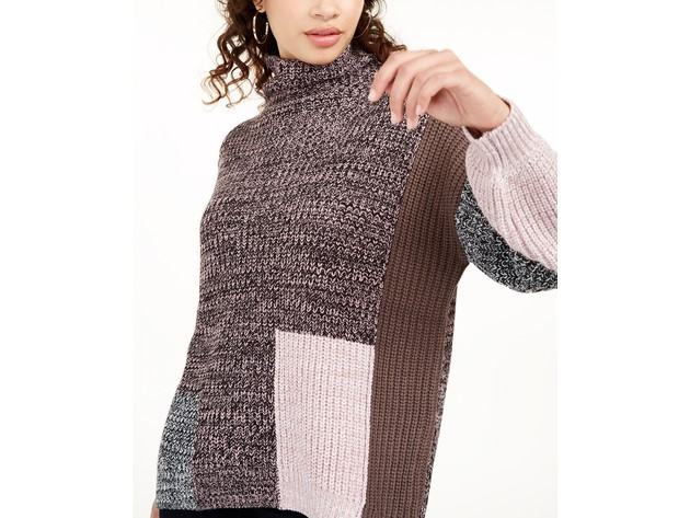 American Rag Juniors' Colorblocked Sweater Pink Size Extra Large