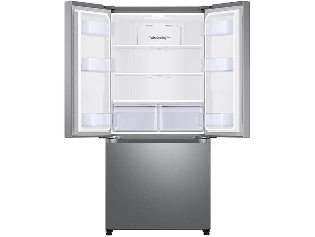 Samsung RF18A5101SR 18 cu. ft. Smart Counter Depth 3-Door French Door Refrigerator - Stainless Steel