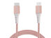Naztech Braided 4Ft Fast Charge Lightning to USB-C Cable (Rose Gold)