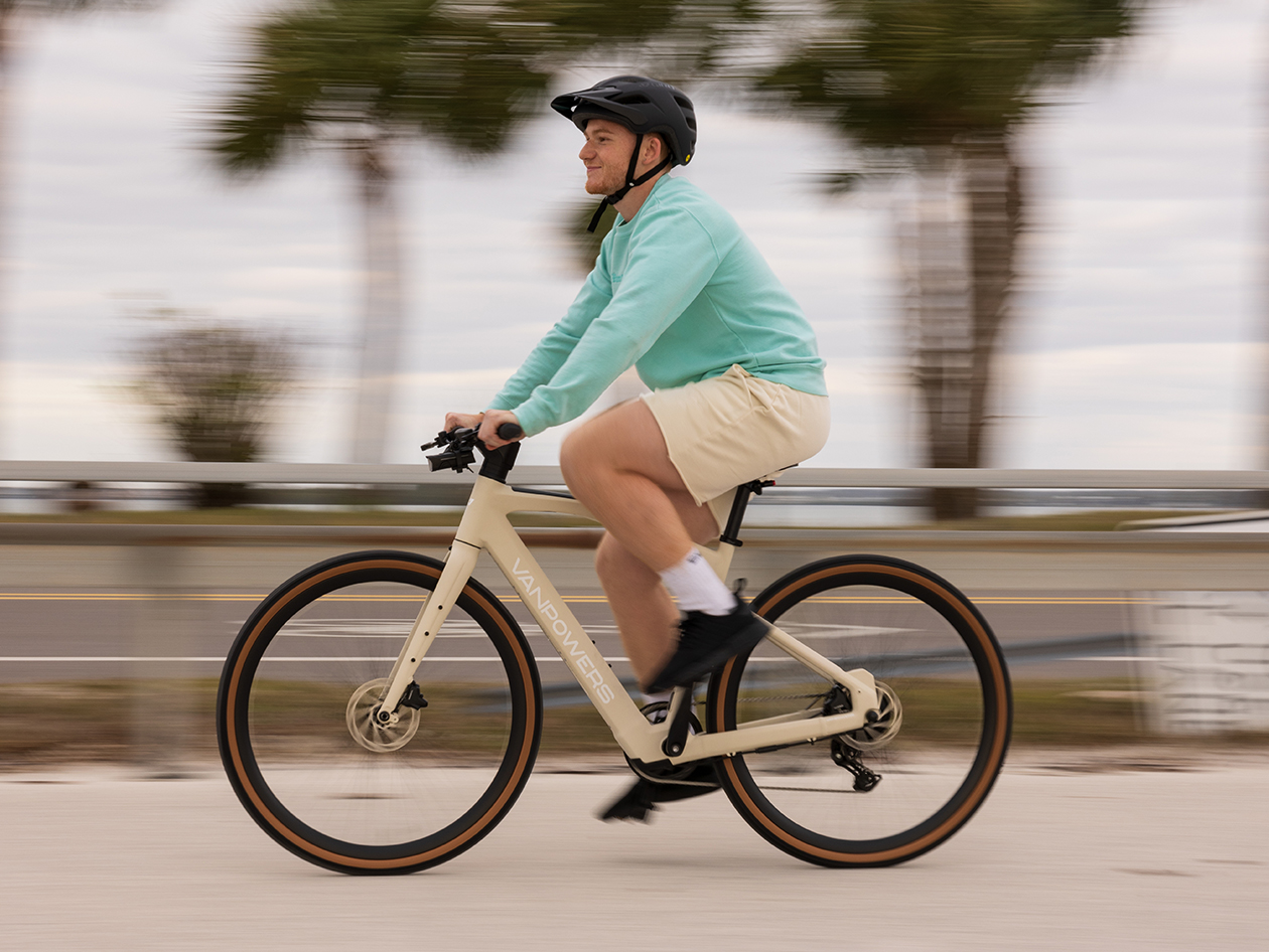Vanpowers UrbanCross-Pro e-Bike (Red/Black, Medium)
