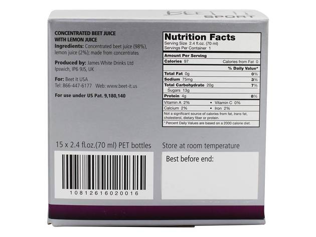 Beet It - Beet Juice Sport Shots - 15 Count
