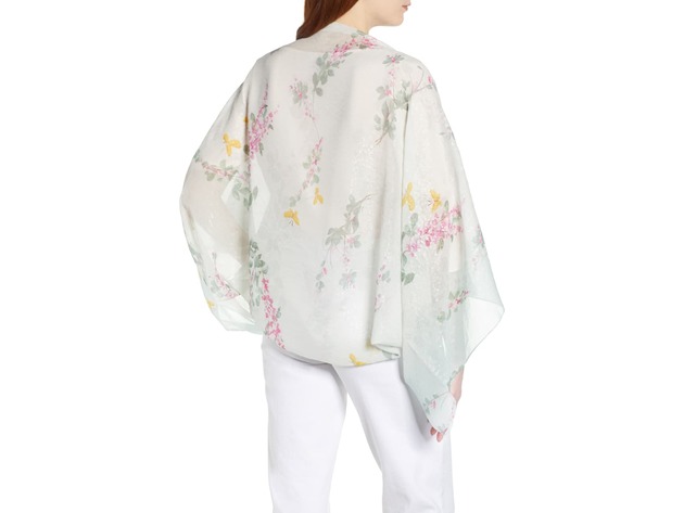 Ted Baker London Sorbet Cape Women's Floral Design Scarf, Size: 53 x 19 inches One Size, Off White
