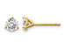 3/4 Carat (ctw VS2-Si1, D-E-F) Lab Grown Diamond Solitaire Stud Earrings in 14K Yellow Gold 3-Prong