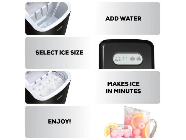 IGLOO ICEB26BK 26 lb. Portable Ice Maker - Black