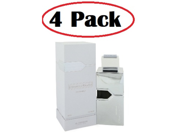 4 Pack of L'aventure Blanche by Al Haramain Eau De Parfum Spray (Unisex) 6.7 oz
