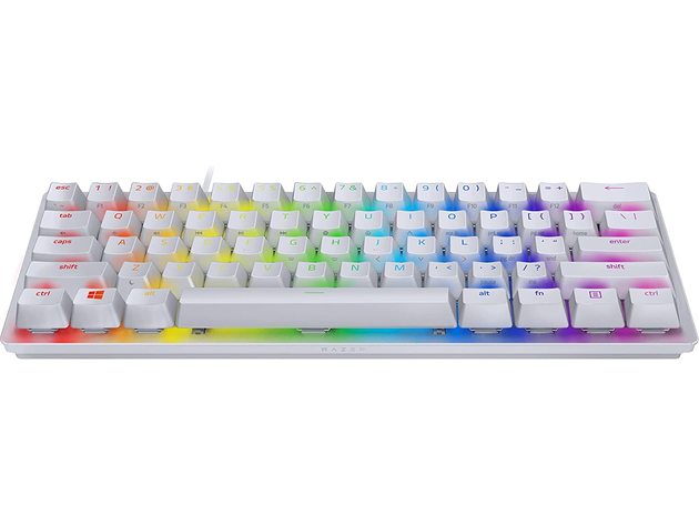 Veel gips Raak verstrikt Razer Huntsman Mini 60% Gaming Keyboard: Fastest Keyboard Switches Ever -  Mercury White (Refurbished) | Cult of Mac