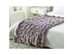 Lmos Stitched Faux Fur Throw Lavender