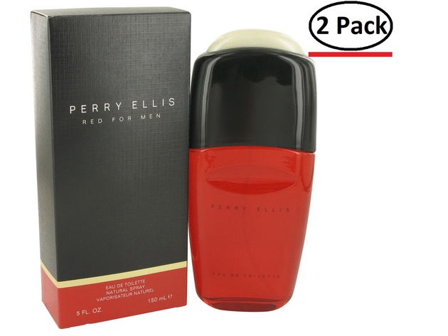 Perry Ellis Red by Perry Ellis Eau De Toilette Spray 5 oz for Men (Package of 2)