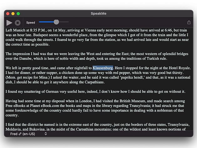 SpeakMe: Text to Audio Transcription for Mac