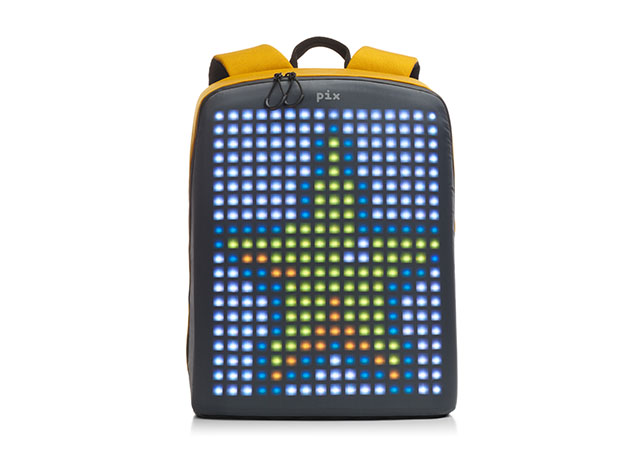 Pix Smart: LED Customizable Urban Backpack (Yellow)