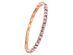 Oussum Tennis Bracelets with Swarovski Elements: Set of 2 (Gold & Silver)