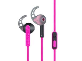 Urbanista Rio Sport Earphones with GoFit Silicone Wings, Remote and Mic in Pink Panther - Pink - Used