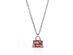 Ferragamo Charms Sterling Silver Necklace - 17mm Red Enamel (Store-Display Model)